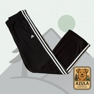Adidas Women’s Black Signature Stripe Track Pants Size Small | Flare Leg